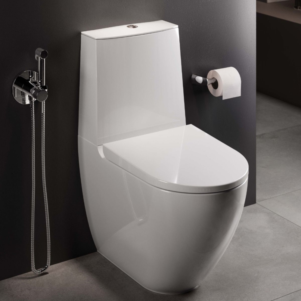 Modern One-Piece Floor-Mounted Toilet