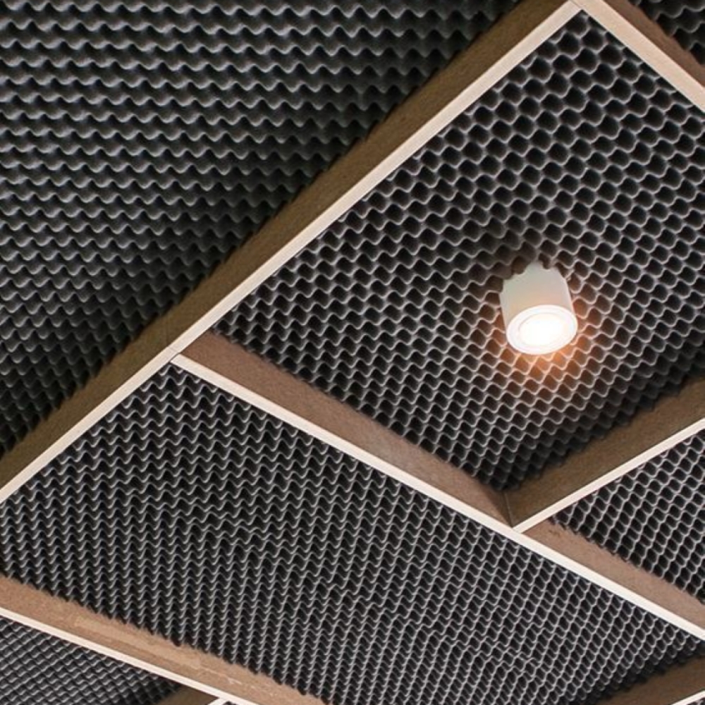 Egg-Crate Acoustic Ceiling Panel System